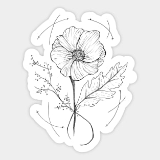 Wildflower Bunch -- gardener, floral, nature lovers Sticker